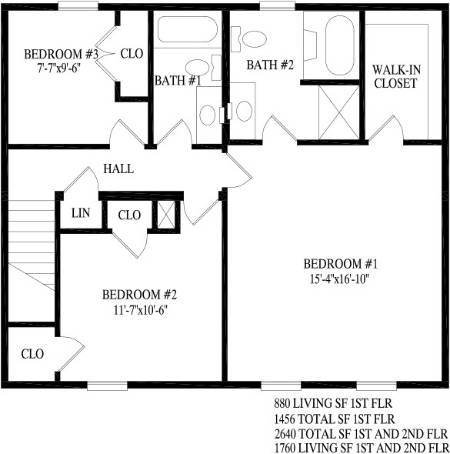 Washington Modular Home Floor Plan Second Floor